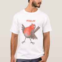 Niedlicher Singvogel Cartoon