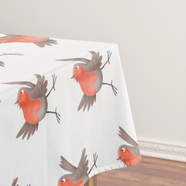 Niedlicher Singvogel Cartoon Tischdecke (Beispiel)