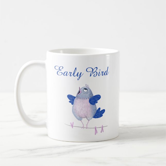 Niedlicher Singvogel Kaffeetasse (Links)