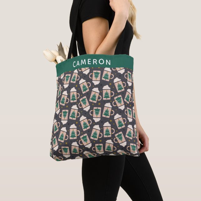 Niedlicher skandinavischer Jahrgang Weihnachten Ka Tasche (Von Nahem)