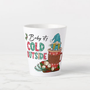 Niedlicher skandinavischer Weihnachtsgnome & Hot C Milchtasse