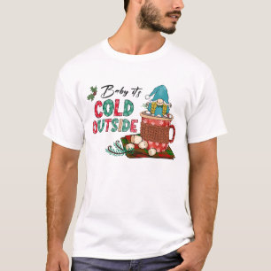 Niedlicher skandinavischer Weihnachtsgnome & Hot C T-Shirt