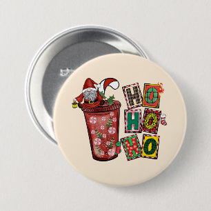 Niedlicher skandinavischer Weihnachtsmann Gnome - Button