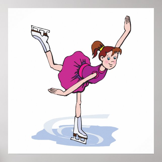 niedlicher Skater Poster (Vorne)