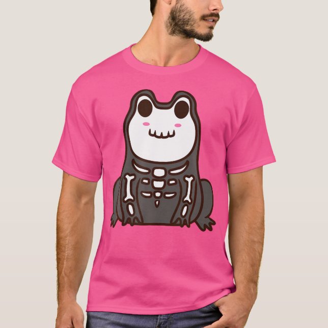 Niedlicher Skelettfrosch T-Shirt (Vorderseite)