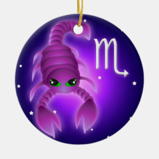 Niedlicher Skorpions-Tierkreis Keramik Ornament