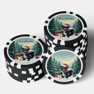 Niedlicher Skunk Cartoon Pokerchips