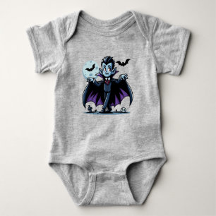 Niedlicher, skurriler Halloweenvampir Baby Strampler