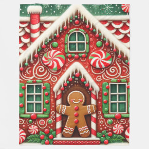 Niedlicher, skurriler Lebkuchen Fleecedecke