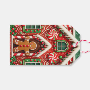 Niedlicher, skurriler Lebkuchen Geschenkanhänger