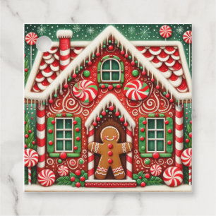 Niedlicher, skurriler Lebkuchen Geschenkanhänger