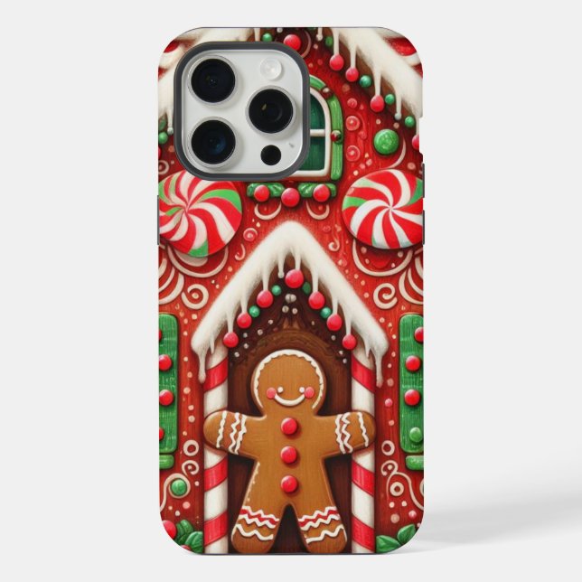 Niedlicher, skurriler Lebkuchen iPhone 15 Pro Max Hülle (Rückseite)