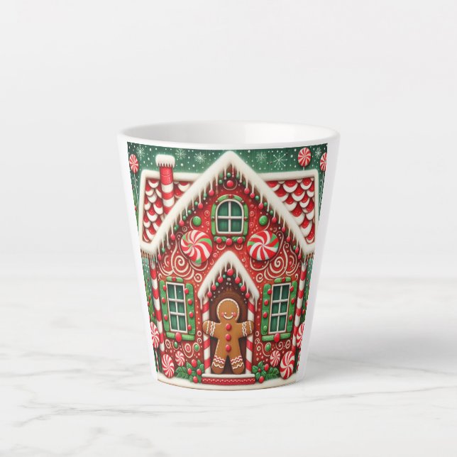 Niedlicher, skurriler Lebkuchen Milchtasse (Vorderseite)