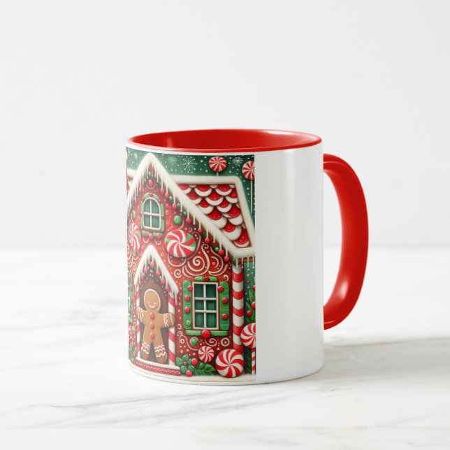 Niedlicher, skurriler Lebkuchen Tasse (VorderseiteRechts)