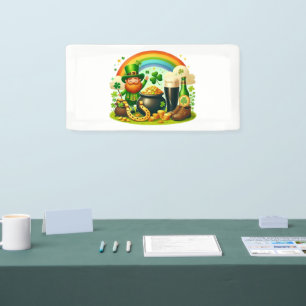 Niedlicher, skurriler St. Patrick's Day Banner