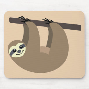 Niedlicher Sloth-Cartoon Mousepad