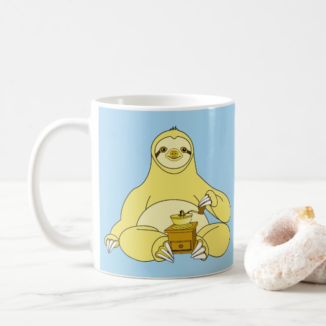Niedlicher Sloth Kaffeetasse (Mit Donut)
