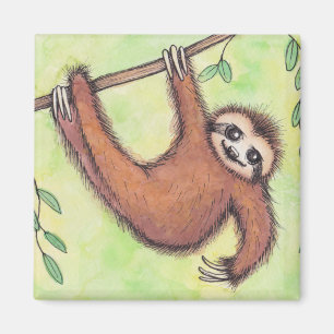 Niedlicher Sloth Magnet