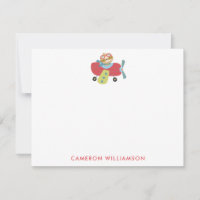 Niedlicher Sloth Pilot Personalisierte Stationery