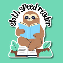 Niedlicher Sloth Speed Reader wasserdicht