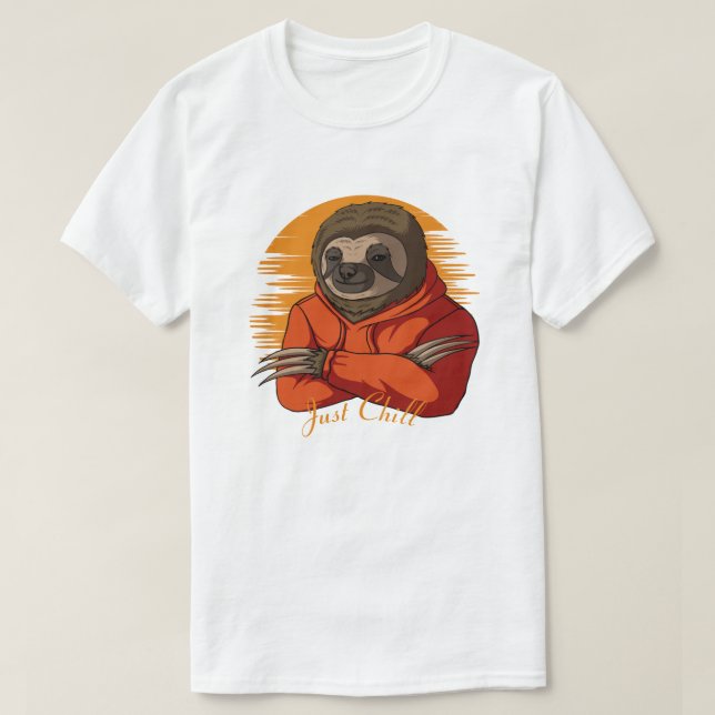 Niedlicher Sloth T - Shirt (Design vorne)