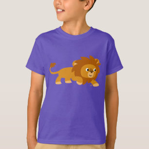 Niedlicher Smart Cartoon Lion Children T - Shirt