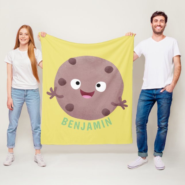 Niedlicher Smart-Schokolade-Chip-Cartoon Fleecedecke (Beispiel)