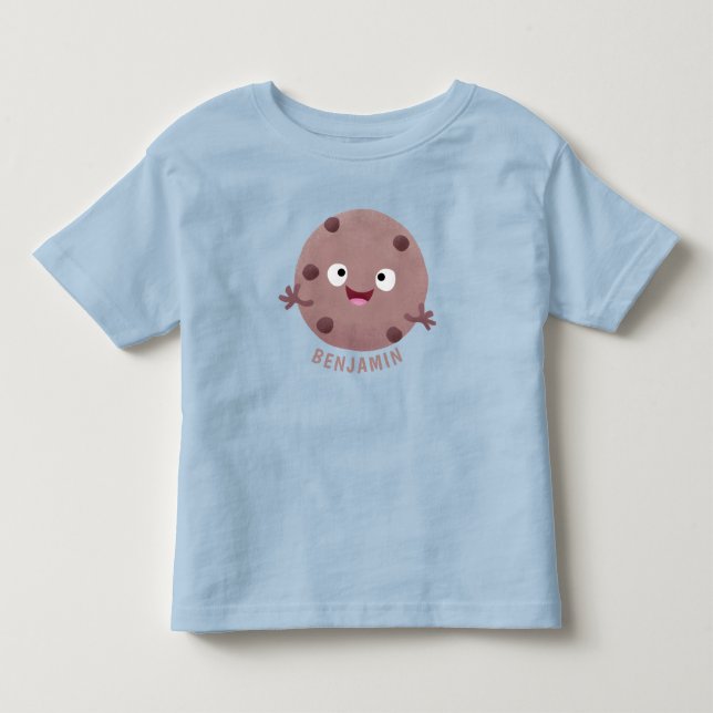 Niedlicher Smart-Schokolade-Chip-Cartoon Kleinkind T-shirt (Vorderseite)