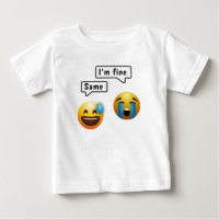 Niedlicher Smiley Emoji Baby Kleidung