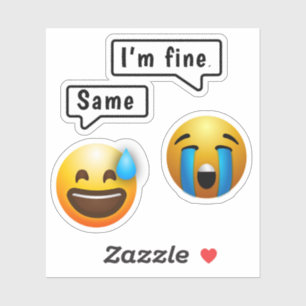 Niedlicher Smiley Emoji Sticker