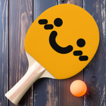 Niedlicher Smiley Orange Ping Pong Paddle