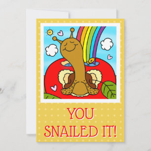 Niedlicher Snail Teacher Vielen Dank Karte