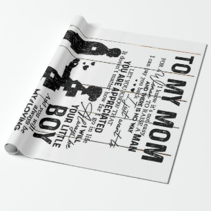 Niedlicher Sohn zu meiner Mama Geschenk Lieblich Geschenkpapier