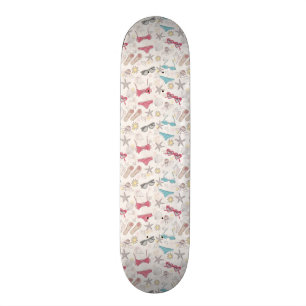 Niedlicher Sommer-abstraktes Muster Skateboard