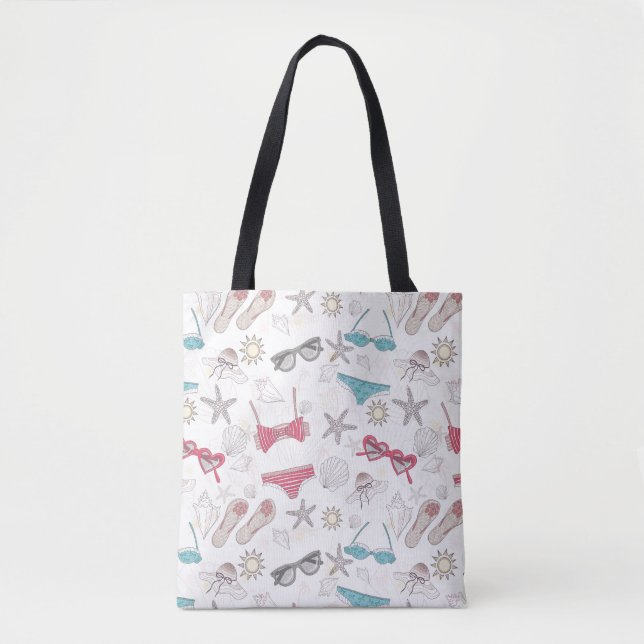 Niedlicher Sommer-abstraktes Muster Tasche (Vorderseite)