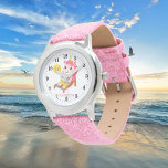niedlicher Sommer Einhorn geben Mädchen einen Name Armbanduhr<br><div class="desc">niedlicher Sommer Einhorn geben den Namen Mädchen Junge Watch</div>