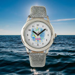 niedlicher Sommer Einhorn geben Mädchen einen Name Armbanduhr<br><div class="desc">niedlicher Sommer Einhorn geben den Namen Mädchen Junge Watch</div>
