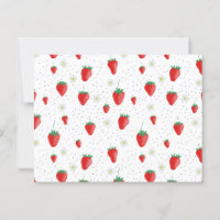 Niedlicher Sommer Erdbeeren und Blüten