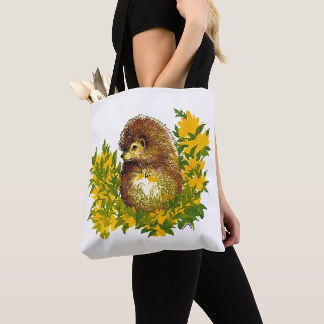Niedlicher Sommer Igel Critter Extravagantes Beute Tasche (Von Nahem)