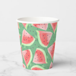 Niedlicher Sommer Kawaii Watercolor Pappbecher