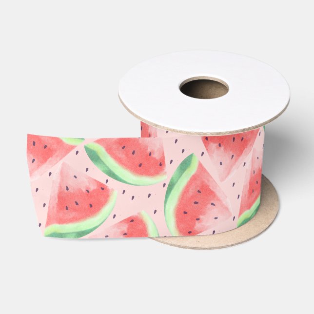 Niedlicher Sommer Kawaii Watercolor Satinband (Spule)