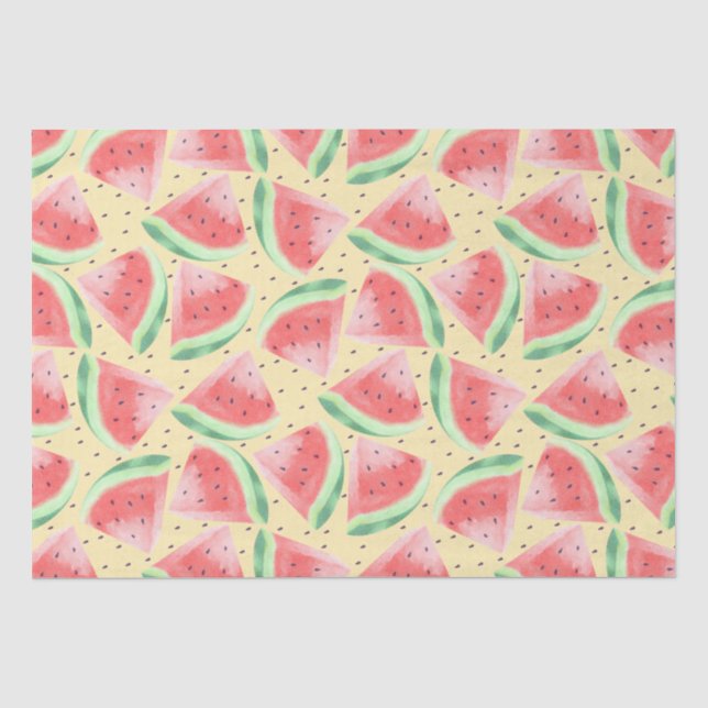 Niedlicher Sommer Kawaii Watercolor Seidenpapier (Vorderseite)