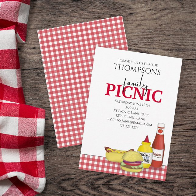 Niedlicher Sommer Picnic Trendy Cookout Whimsical Einladung (Von Creator hochgeladen)