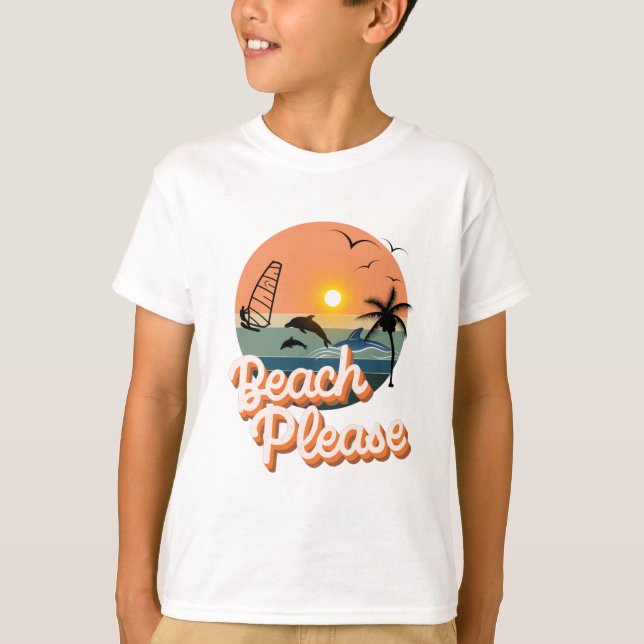 Niedlicher Sommer Vacay Mode T - Shirt (Vorderseite)