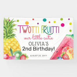 Niedlicher Sommer ZWEI-tti Fruitti Fruit 2. Geburt Banner