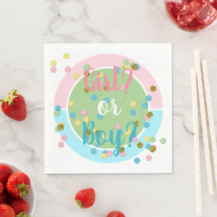 Niedlicher Sommerspass farbenfrohe Confetti Dots Serviette