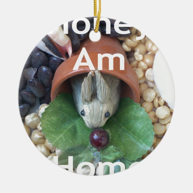 Niedlicher Sonnendach Keramikornament (Vorne)