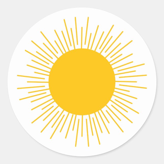 Niedlicher Sonnenschutz Runder Aufkleber (Vorderseite)