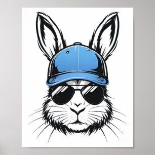 Niedlicher Sonnentag Glass Shirt Cap Ostertag Poster