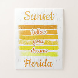 Niedlicher Sonnenuntergang in Florida